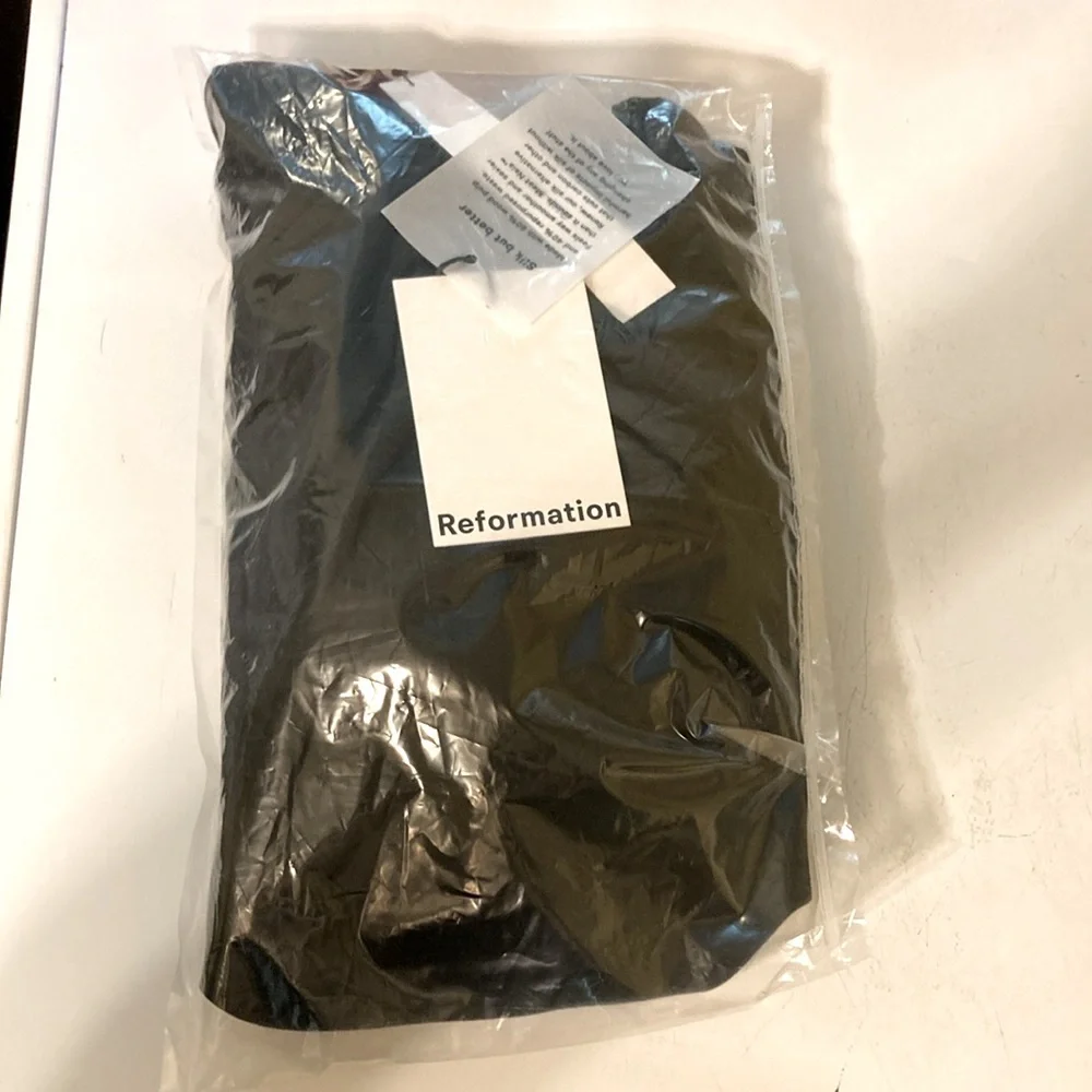 REFORMATION Odelia Little Black Cocktail Party Mini Dress Womens Size 8 - Picture 8 of 9